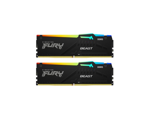 Модуль пам'яті для комп'ютера DDR5 32GB (2x16GB) 6800 MHz Beast RGB EXPO Kingston Fury (ex.HyperX) (KF568C34BBEAK2-32)