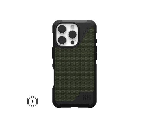 Чохол до мобільного телефона UAG iPhone 16 Pro Metropolis LT Magsafe Kevlar Olive (114452113972)