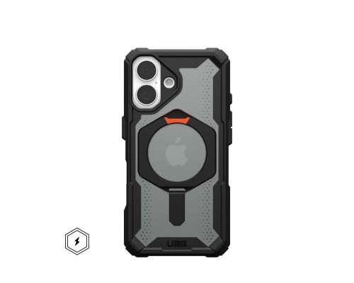 Чохол до мобільного телефона UAG iPhone 16 Plasma XTE MagSafe Black/Orange (114476114097)