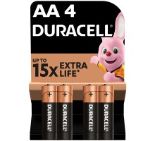 Батарейка Duracell AA лужні 4 шт. в упаковці (5000394052536 / 81551270)