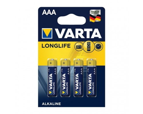 Батарейка Varta AAA Longlife LR03 * 4 (04103101414)