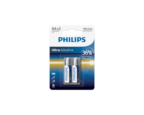 Батарейка Philips LR06 Ultra Alkaline * 2 (LR6E2B/10)