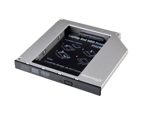 Фрейм-перехідник Grand-X HDD 2.5'' to notebook 12.7 mm ODD SATA3 (HDC-27)