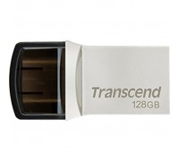 USB флеш накопичувач Transcend 128GB JetFlash 890 Silver USB 3.1/Type-C (TS128GJF890S)