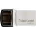 USB флеш накопичувач Transcend 128GB JetFlash 890 Silver USB 3.1/Type-C (TS128GJF890S)