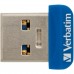 USB флеш накопичувач Verbatim 64GB Store 'n' Stay NANO Blue USB 3.0 (98711)