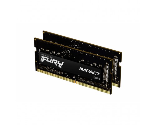 Модуль пам'яті для ноутбука SoDIMM DDR4 16GB (2x8GB) 3200 MHz Fury Impact Kingston Fury (ex.HyperX) (KF432S20IBK2/16)