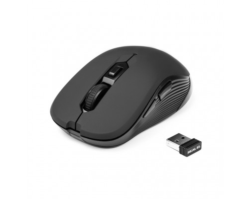 Мишка REAL-EL RM-330 Wireless Black