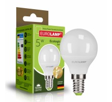 Лампочка Eurolamp LED G45 5W E14 3000K 220V (LED-G45-05143(P))