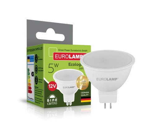 Лампочка Eurolamp LED SMD MR16 5W GU5.3 4000K 12V (LED-SMD-05534(12)(P))