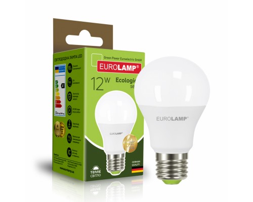 Лампочка Eurolamp LED А60 12W E27 3000K 220V (LED-A60-12273(P))