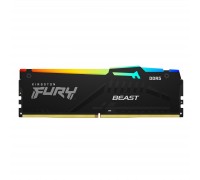 Модуль пам'яті для комп'ютера DDR5 16GB 6000 MHz FURY Beast RGB Kingston Fury (ex.HyperX) (KF560C40BBA-16)