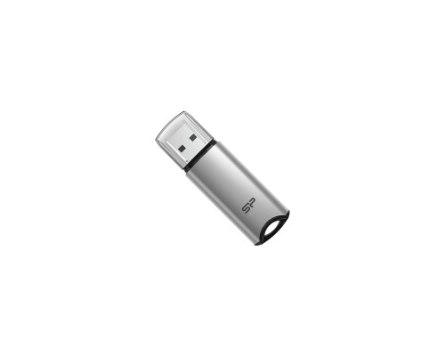 USB флеш накопичувач Silicon Power 64 GB Silicon M02 Aluminum Silver USB 3.2 (SP064GBUF3M02V1S)