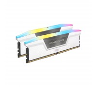 Модуль пам'яті для комп'ютера DDR5 32GB (2x16GB) 5200 MHz Vengeance RGB White Corsair (CMH32GX5M2B5200C40W)