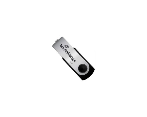 USB флеш накопичувач Mediarange 64GB Black/Silver USB 2.0 (MR912)