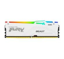 Модуль пам'яті для комп'ютера DDR5 16GB 5600 MHz Beast White RGB Kingston Fury (ex.HyperX) (KF556C36BWEA-16)