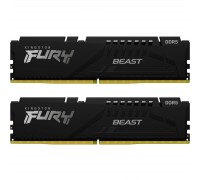 Модуль пам'яті для комп'ютера DDR5 16GB (2x8GB) 6000 MHz Beast Black Kingston Fury (ex.HyperX) (KF560C40BBK2-16)