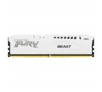 Модуль пам'яті для комп'ютера DDR5 32GB 6000 MHz FURY Beast White Kingston Fury (ex.HyperX) (KF560C40BW-32)