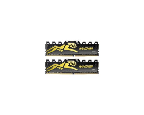 Модуль пам'яті для комп'ютера DDR4 16GB (2x8GB) 3200 MHz Panther Black/Gold Apacer (AH4U16G32C28Y7GAA-2)