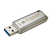 USB флеш накопичувач Kingston 64GB IronKey Locker Plus 50 AES Encrypted USB 3.2 (IKLP50/64GB)