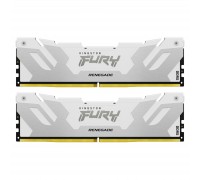 Модуль пам'яті для комп'ютера DDR5 32GB (2x16GB) 7600 MHz Renegade White XMP Kingston Fury (ex.HyperX) (KF576C38RWK2-32)