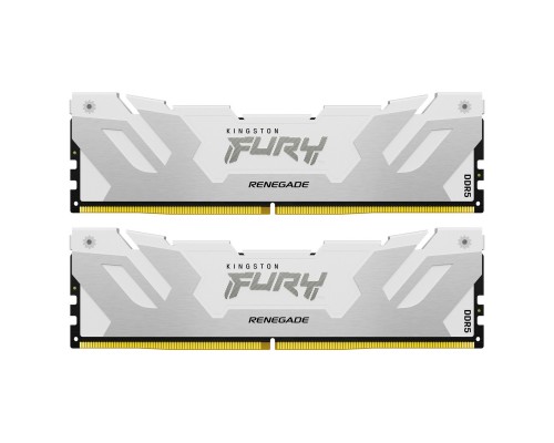 Модуль пам'яті для комп'ютера DDR5 32GB (2x16GB) 7600 MHz Renegade White XMP Kingston Fury (ex.HyperX) (KF576C38RWK2-32)