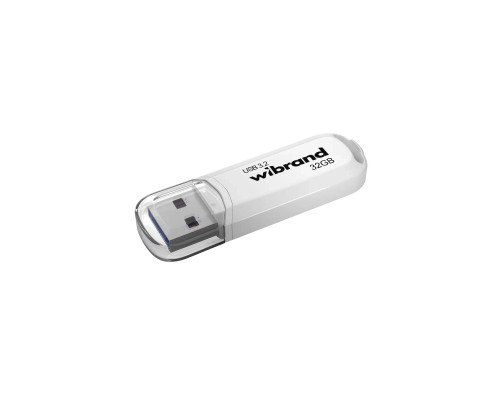 USB флеш накопичувач Wibrand 32GB Marten White USB 3.2 Gen 1 (USB 3.0) (WI3.2/MA32P10W)