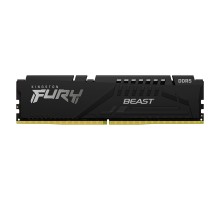 Модуль пам'яті для комп'ютера DDR5 16GB 6400 MHz Beast Black XMP Kingston Fury (ex.HyperX) (KF564C32BB-16)