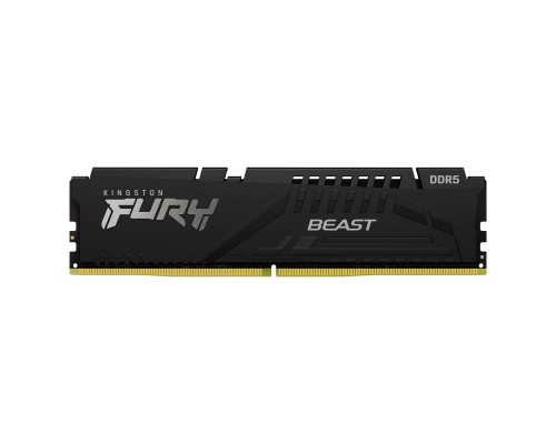 Модуль пам'яті для комп'ютера DDR5 16GB 6400 MHz Beast Black XMP Kingston Fury (ex.HyperX) (KF564C32BB-16)