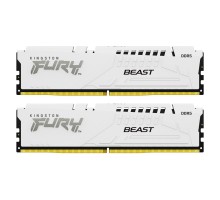 Модуль пам'яті для комп'ютера DDR5 32GB (2x16GB) 6400 MHz Beast White XMP Kingston Fury (ex.HyperX) (KF564C32BWK2-32)