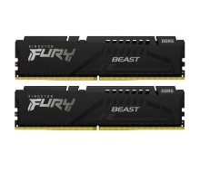 Модуль пам'яті для комп'ютера DDR5 32GB (2x16GB) 6400 MHz Beast Black EXPO Kingston Fury (ex.HyperX) (KF564C32BBE-32)