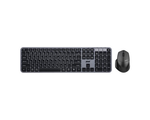 Комплект 2E MK440 Wireless/Bluetooth UA Black/Grey (2E-MK440WBGR_UA)