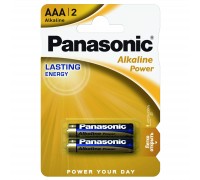 Батарейка Panasonic AAA LR03 Alkaline Power * 2 (LR03REB/2BP)