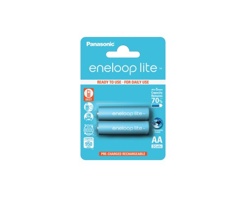 Акумулятор Panasonic Eneloop Lite AA 950mAh NI-MH * 2 (BK-3LCCE/2BE)