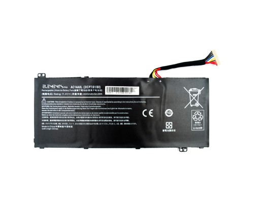 Акумулятор до ноутбука Acer AC14A8L, 4605mAh (52.5Wh), 3cell, 11.4V, Li-ion (A47257)