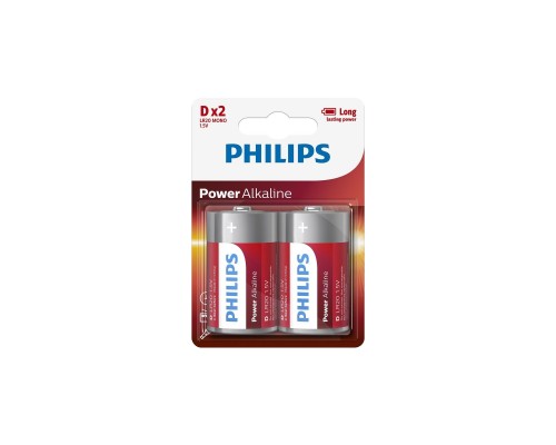 Батарейка Philips D LR20 Power Alkaline * 2 (LR20P2B/10)