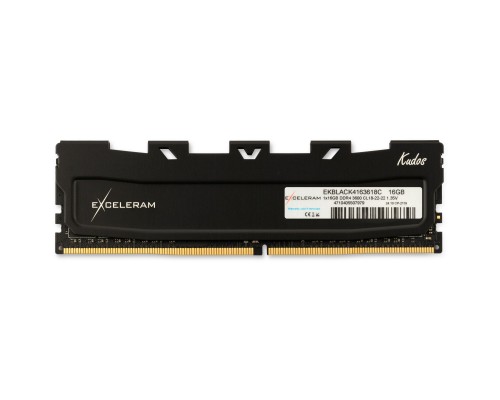 Модуль пам'яті для комп'ютера DDR4 16GB 3600 MHz Black Kudos eXceleram (EKBLACK4163618C)