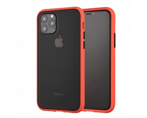 Чохол до мобільного телефона MakeFuture Apple iPhone 11 Pro Max Frame (Matte PC+TPU) Red (MCMF-AI11PMRD)