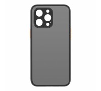 Чохол до мобільного телефона MakeFuture Apple iPhone 13 Pro Max Frame (Matte PC+TPU) Black (MCMF-AI13PMBK)