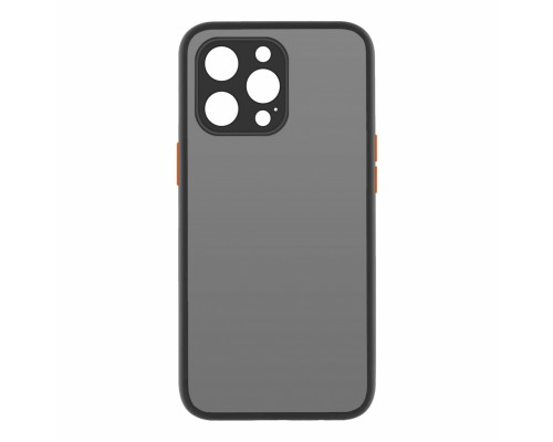 Чохол до мобільного телефона MakeFuture Apple iPhone 13 Pro Max Frame (Matte PC+TPU) Black (MCMF-AI13PMBK)