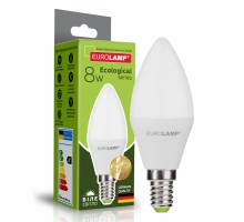 Лампочка Eurolamp LED CL 8W E14 4000K 220V (LED-CL-08144(P))