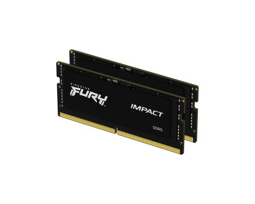 Модуль пам'яті для ноутбука SoDIMM DDR5 16GB (2x8GB) 4800 MHz FURY Impact Kingston Fury (ex.HyperX) (KF548S38IBK2-16)