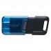 USB флеш накопичувач Kingston 64GB DataTraveler 80 M USB-C 3.2 Blue/Black (DT80M/64GB)