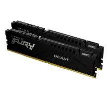 Модуль пам'яті для комп'ютера DDR5 64GB (2x32GB) 5200 MHz Beast Black Kingston Fury (ex.HyperX) (KF552C36BBEK2-64)