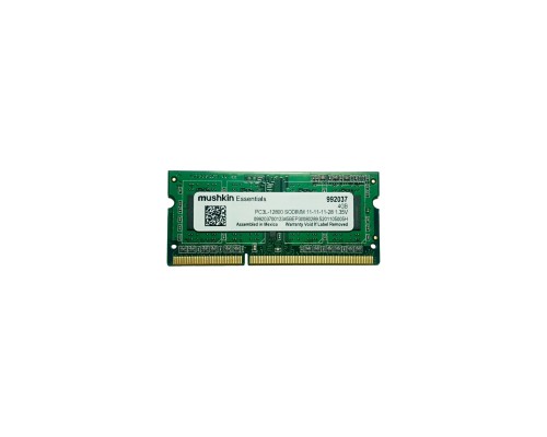 Модуль пам'яті для ноутбука SoDIMM DDR3L 4GB 1600 MHz Essentials Mushkin (992037)