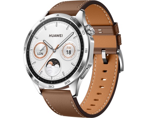 Смарт-годинник Huawei WATCH GT 4 46mm Classic Brown Leather (55020BGW)