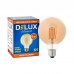 Лампочка Delux Globe G95 6Вт E27 2700К amber filament (90016727)