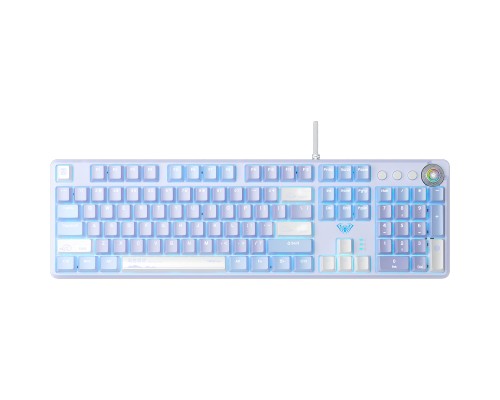 Клавіатура Aula F2088 Pro Mechanical White/Violet + 9 Purple keys KRGD Blue USB UA (6948391234915)