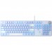 Клавіатура Aula F2088 Pro Mechanical White/Violet + 9 Purple keys KRGD Blue USB UA (6948391234915)