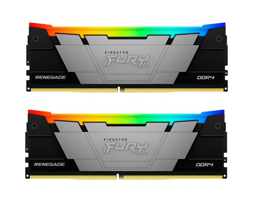 Модуль пам'яті для комп'ютера DDR4 32GB (2x16GB) 3600 MHz Fury Renegade RGB Kingston Fury (ex.HyperX) (KF436C16RB12AK2/32)